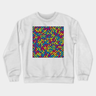 Twisted Metaballs Pattern (CMYK) Crewneck Sweatshirt